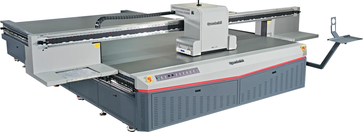 F3350 uv flatbed printer printing on Wood, Carbon crystal panel, Acrylic